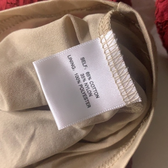 Rose + Olive romantic red lace long sleeve blouse women’s medium top medium - Picture 5 of 6